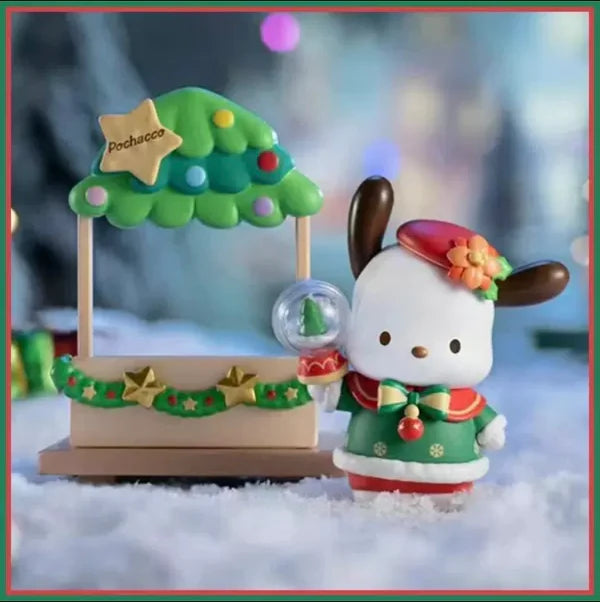 Top Toy Sanrio Characters Christmas Martket Car Blind Box - Hello Kitty My Melody Kuromi Cinnamoroll Pompompurin Pochacco Hangyodon