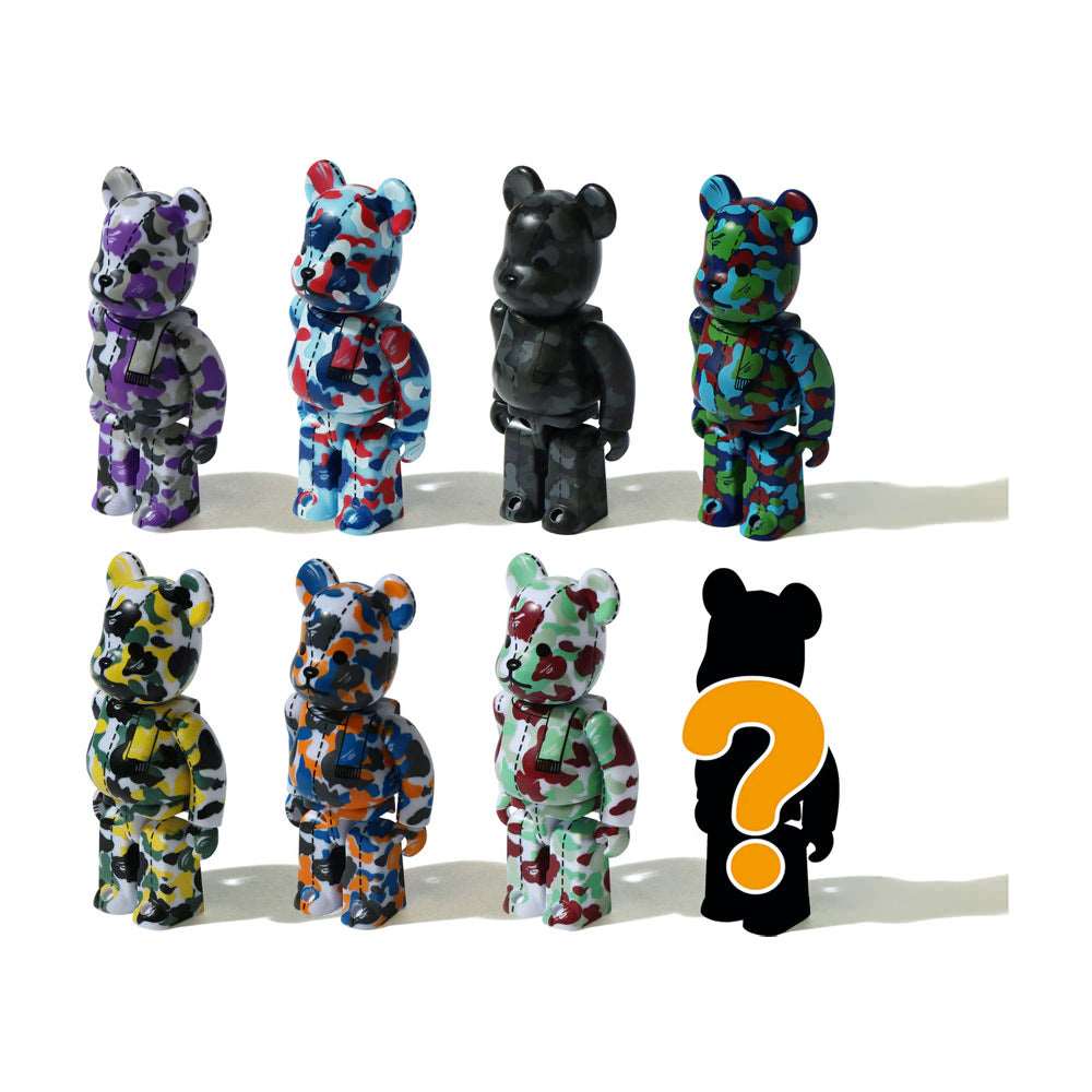 Medicom Bearbrick x BAPE 28th Anniversary Camo #1 Blind Box, Sealed Case 100% x 24pcs