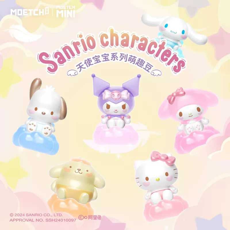 Sanrio Characters Sweet Angel Beans Mini Series | Hello Kitty My Melody Kuromi Cinnamoroll Pompompurin Pochacco - Kawaii Collectable Toys Toy Collection