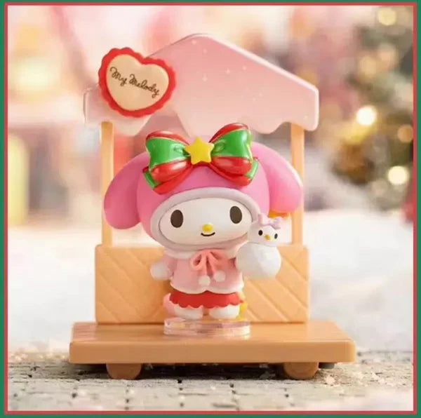 Top Toy Sanrio Characters Christmas Martket Car Blind Box - Hello Kitty My Melody Kuromi Cinnamoroll Pompompurin Pochacco Hangyodon