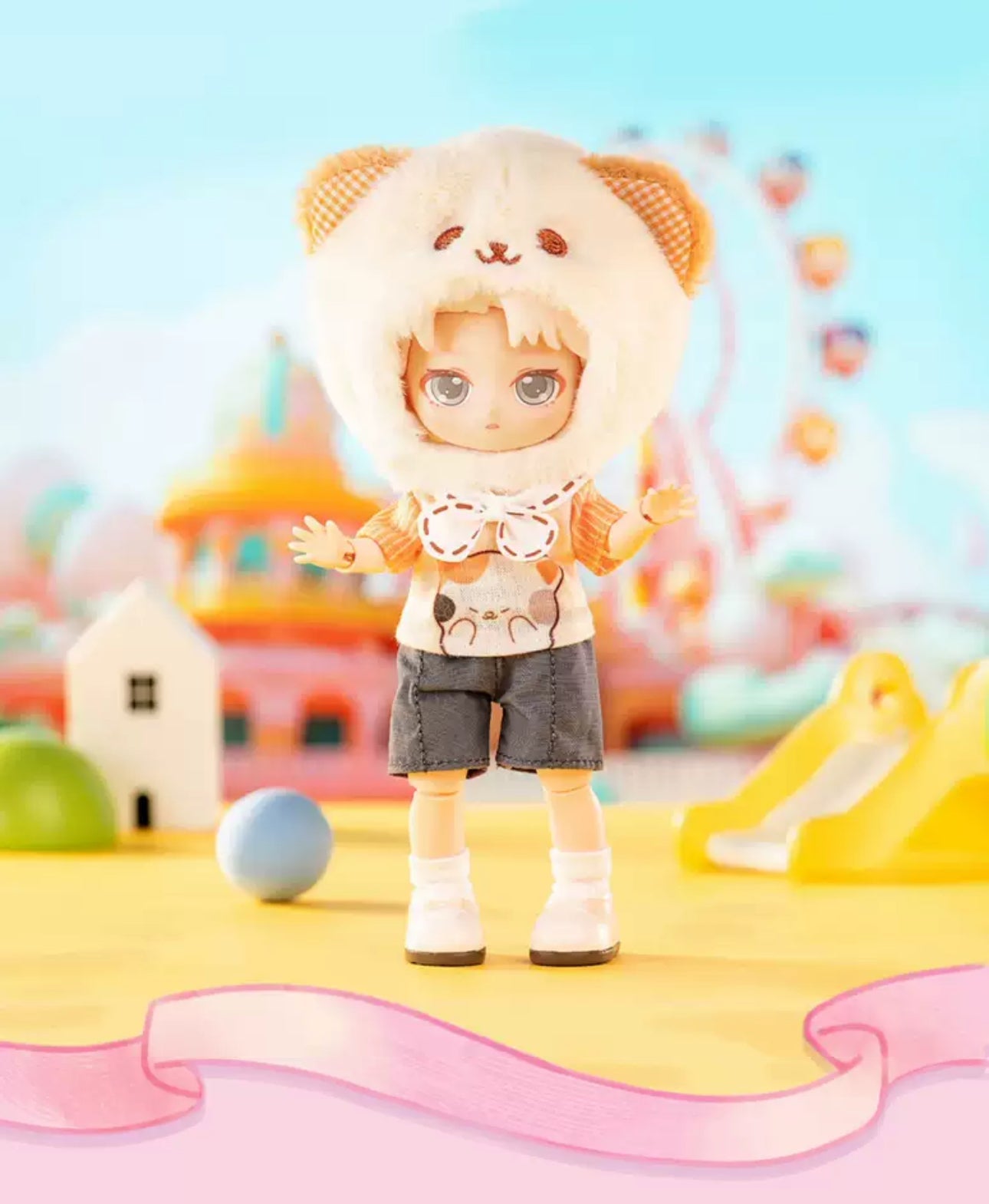 Simon Toys Peetsoon | Amusement Park Animals Ver Students - 1/12 ob11 11cm BJD Doll Ball Joint Doll Collectible Toys Cute Boy Mystery Blind Box