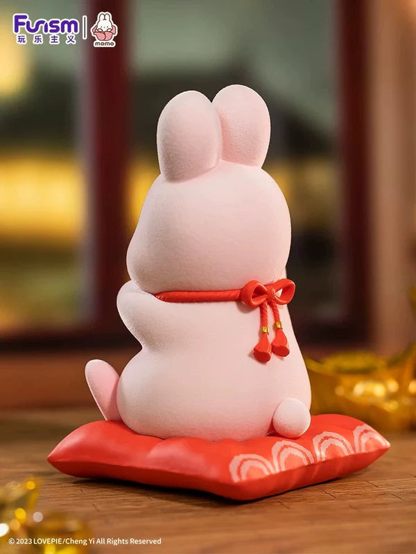 Kawaii Lovely Characters Momo Bunny | Lucky Bunny Money Come Come 150% Figure - Maneki-usagi Toy Collection