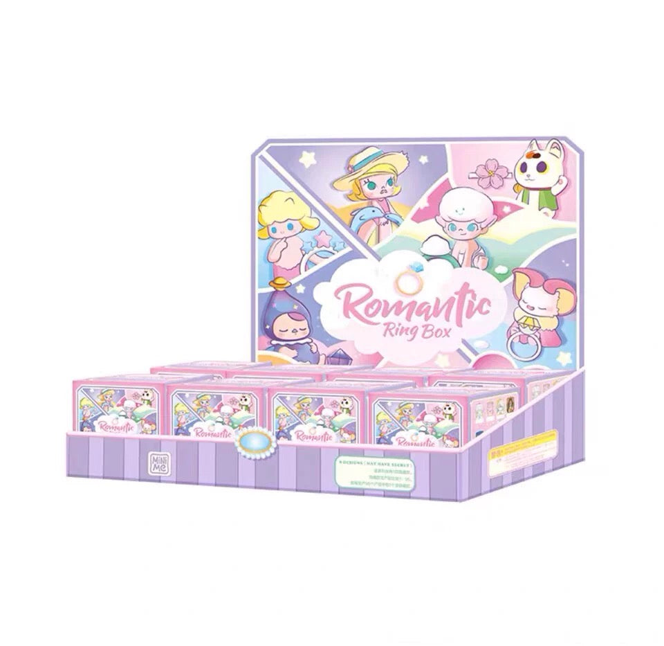 Popmart Romantic Ring Box Part 1 | Molly SkullPanda Dimoo Labubu Pucky Satyr Rory Konatsu Yoki Instinctoy - Blind Box Toy Collection