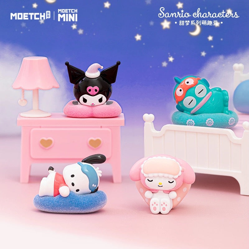 Sanrio Characters Sweet Dream Beans Mini Series | My Melody Kuromi Cinnamoroll Pompompurin Pochacco Hangyodon - Kawaii Collectable Toys Toy Collection