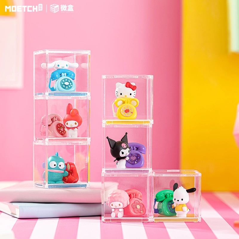 Sanrio Characters with Telephone Mini Box Series | Hello Kitty My Melody Piano Kuromi Cinnamoroll Pompompurin Pochacco Hangyodon - Kawaii Collectable Toys Toy Collection