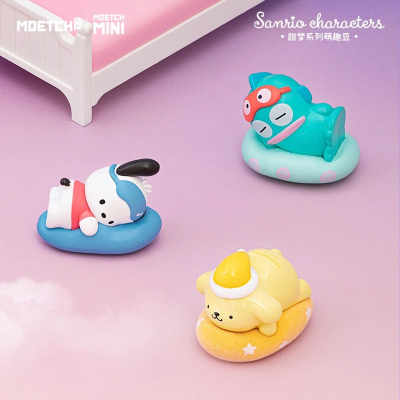 Sanrio Characters Sweet Dream Beans Mini Series | My Melody Kuromi Cinnamoroll Pompompurin Pochacco Hangyodon - Kawaii Collectable Toys Toy Collection