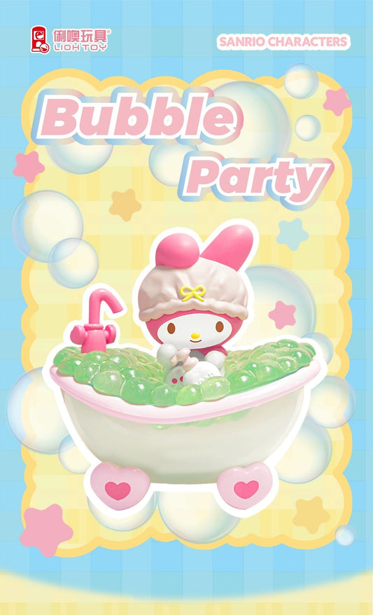 Sanrio Bubble Party Figure | Hello Kitty My Melody Kuromi Cinnamoroll Pompompurin Pochacco - Collectable Toys Mystery Blind Box