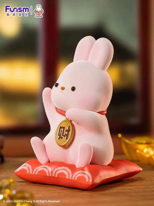 Kawaii Lovely Characters Momo Bunny | Lucky Bunny Money Come Come 150% Figure - Maneki-usagi Toy Collection