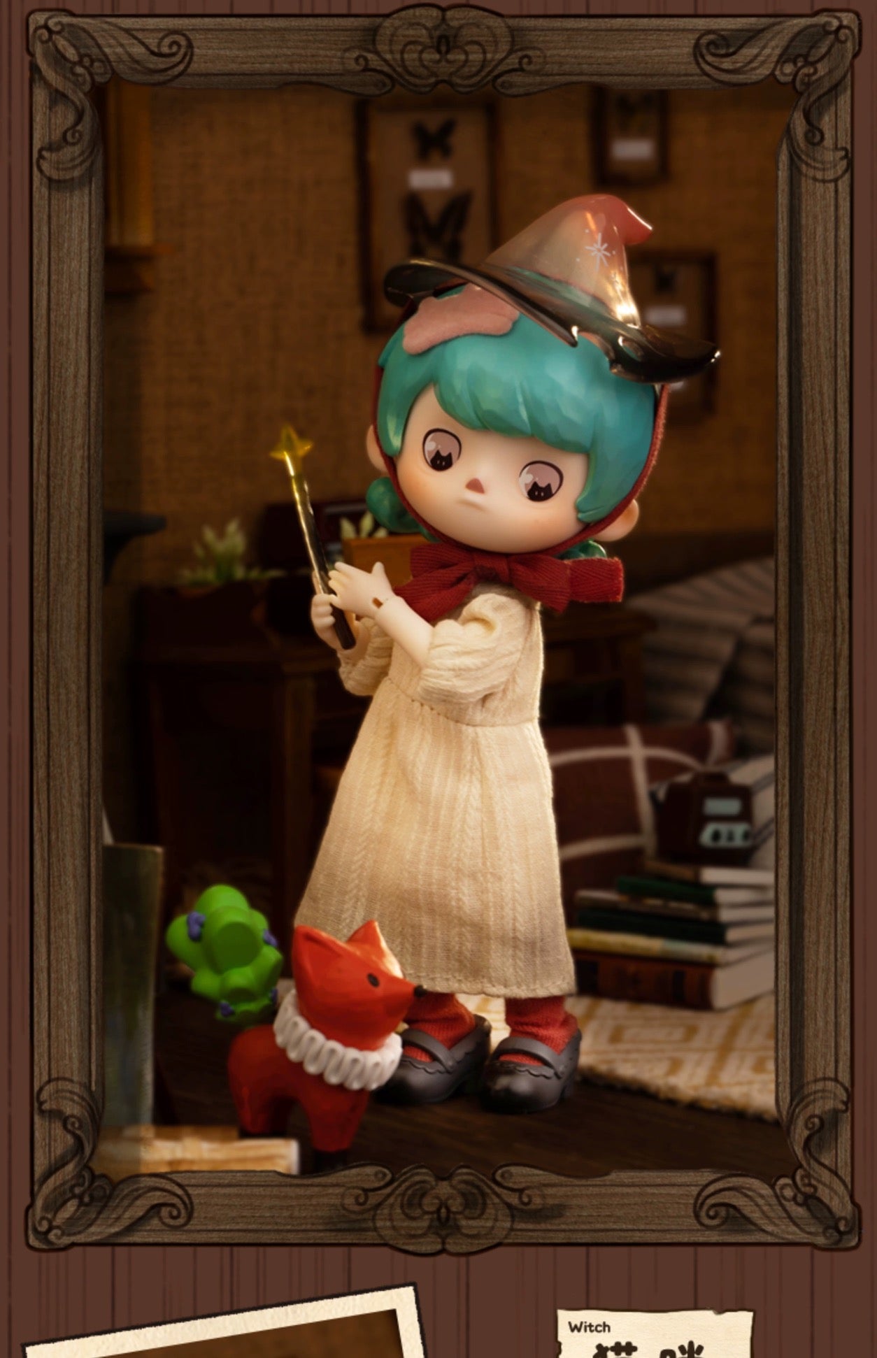 Mystery Blind Box 1/12 OB11 11cm BJD Doll Little Painter & Little Witch Ball Joint Doll Collectible Toys Penny Box