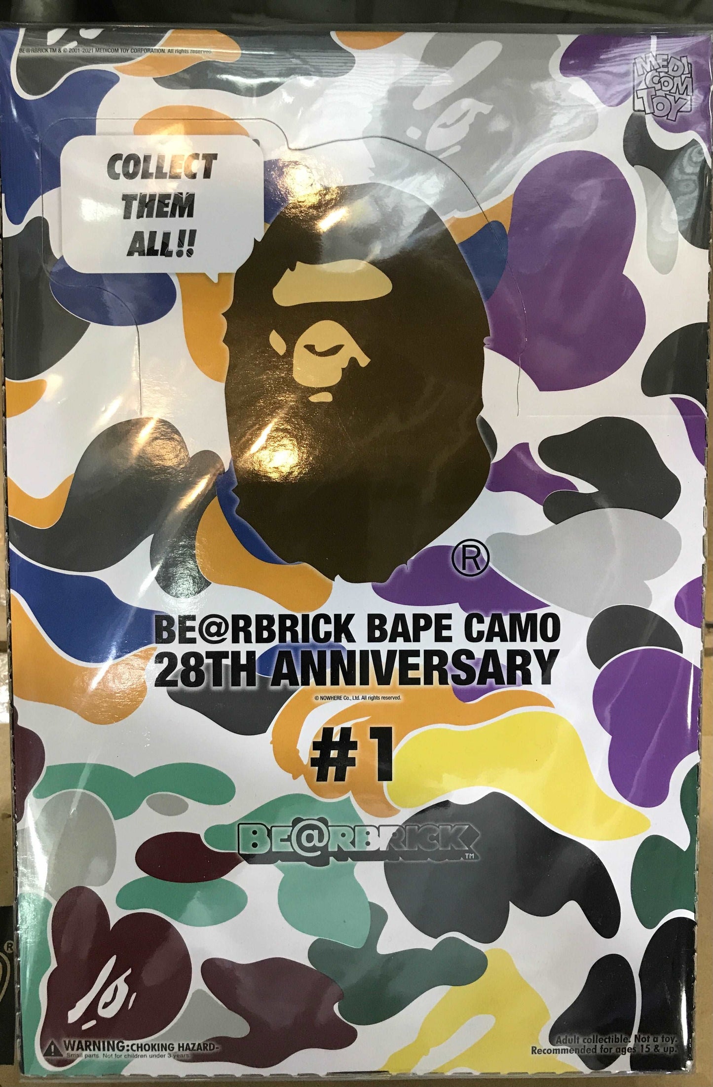 medicom bearbrick bape camo blindbox figure