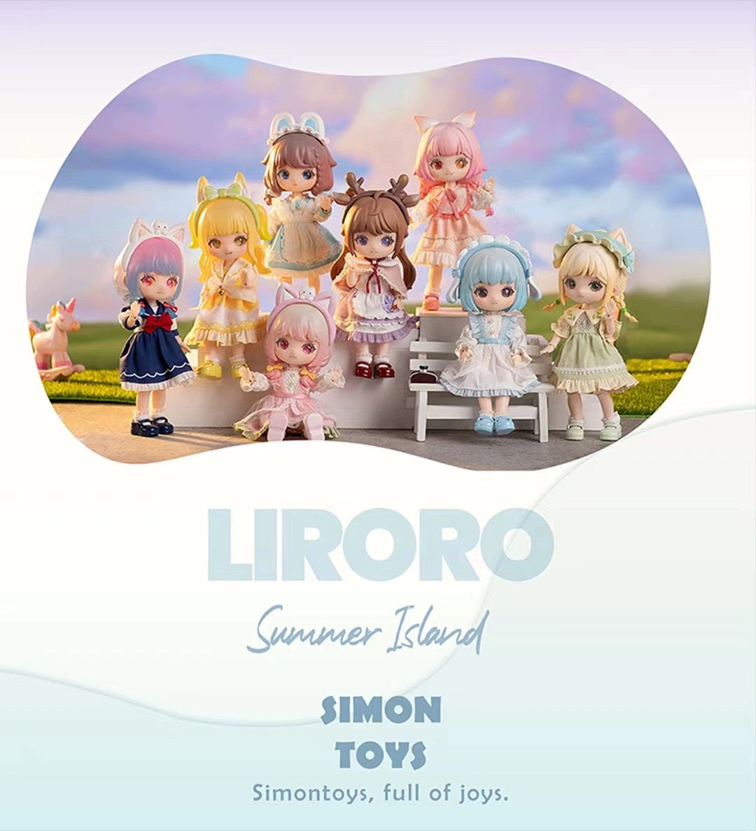 Mystery Blind Box Liroro Summer Island 1/12 11cm BJD Doll Ball Joint Doll Collectible Toys SimonToys